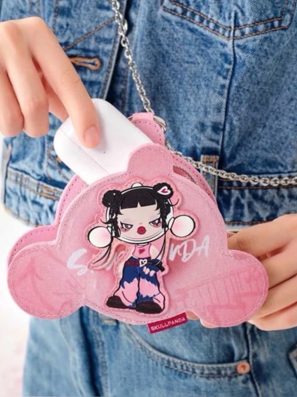 Pop Mart Skullpanda Cheers to Myself Mini Bag Pink